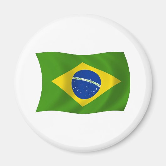 ブラジル国旗の磁石 マグネット (正面)