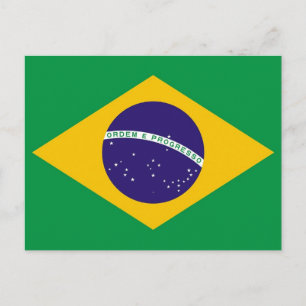 ブラジル国旗の絵はがき ポストカード