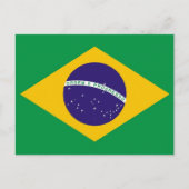 ブラジル国旗の絵はがき ポストカード (正面)