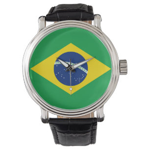 ブラジル国旗の腕時計 腕時計