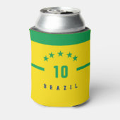 ブラジル国旗の色ワールドカップサッカー 缶クーラー (缶裏面)
