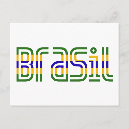 ブラジル国旗の色! ポストカード (正面)
