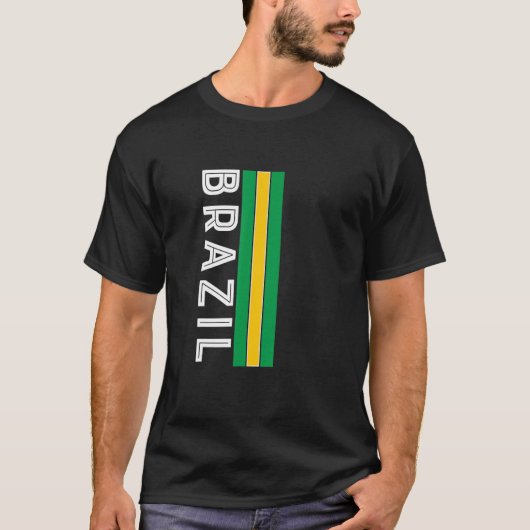 ブラジル国旗の色 Tシャツ (正面)