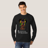 ブラジル国旗の装備女性プリンセス土産Br Tシャツ (正面フル)