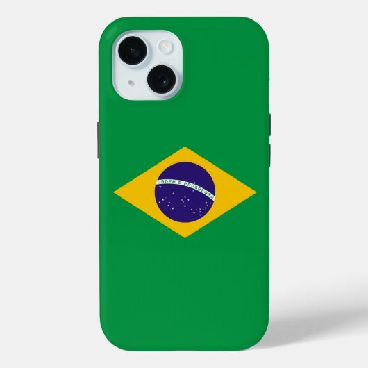 ブラジル国旗のApple iPhone 15 Case-Mate iPhoneケース (裏面)