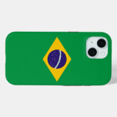 ブラジル国旗のApple iPhone 15 Case-Mate iPhoneケース (裏面 (横))