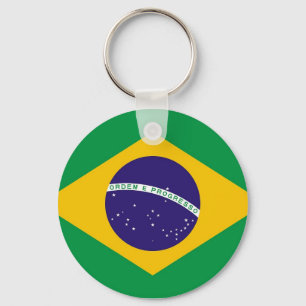 ブラジル国旗を持つキーチェーン キーホルダー