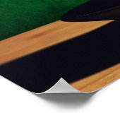 ブラジル国旗を持つコーヒーカップ ポスター (角)