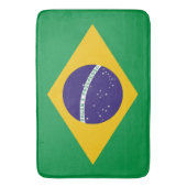 ブラジル国旗を持つ大きなバスマット バスマット (正面縦)