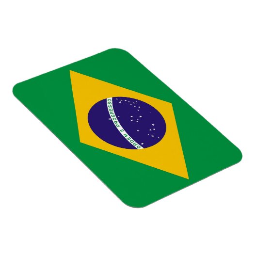 ブラジル国旗を持つ愛国的な柔軟な磁石 マグネット (右側)