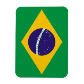 ブラジル国旗を持つ愛国的な柔軟な磁石 マグネット (縦)