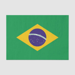 ブラジル国旗を持つ愛国的ティッシュペーパー 薄葉紙