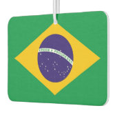 ブラジル国旗を持つ車の新入生 カーエアーフレッシュナー (左)