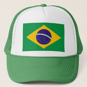 ブラジル国旗を掲げた帽子 キャップ