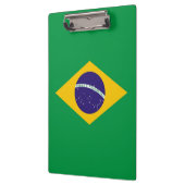 ブラジル国旗を掲げた愛国的なクリップボード クリップボード (左)