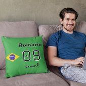 ブラジル国旗カスタマイズ サッカー ファン インテリア クッション