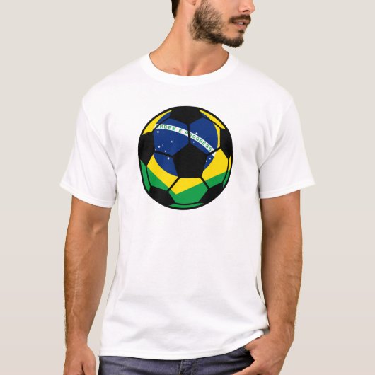 ブラジル国旗サッカー Tシャツ (正面)
