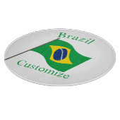ブラジル国旗サンダーカーヴ カッティングボード (角)