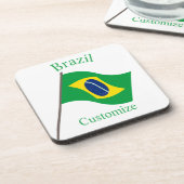 ブラジル国旗サンダーカーヴ コースター (左側)