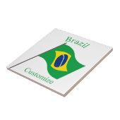 ブラジル国旗サンダーカーヴ タイル (側面)