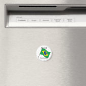 ブラジル国旗サンダーカーヴ マグネット (インサイチュ (食洗機))