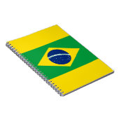 ブラジル国旗スパイラルフォトノートブック ノートブック (右側)