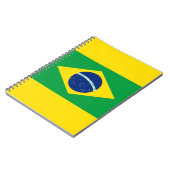 ブラジル国旗スパイラルフォトノートブック ノートブック (左側)