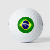 ブラジル国旗デザイン ゴルフボール (正面)