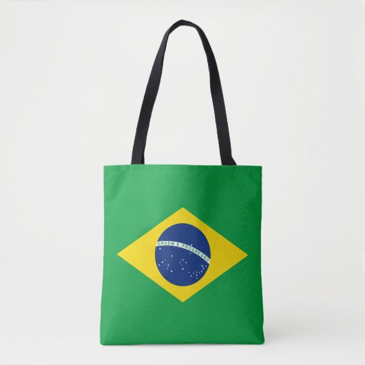 ブラジル国旗トートバッグ愛国主義デザイン トートバッグ (正面)
