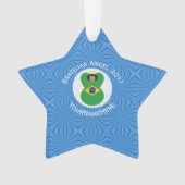 ブラジル国旗パーソナライズされた オーナメント (正面)