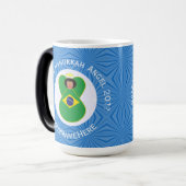 ブラジル国旗パーソナライズされた モーフィングマグカップ (正面左)