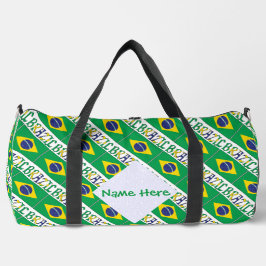 ブラジル国旗パーソナライズドヘリテージ ダッフルバッグ