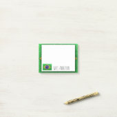 ブラジル国旗ブラジルグリッター先生教室 ポストイット (デスク上)