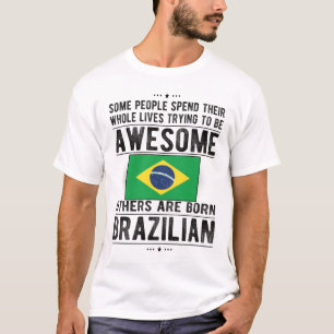 ブラジル国旗ブラジル伝統ブラジル根 Tシャツ