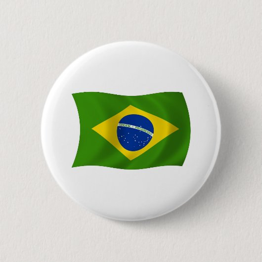 ブラジル国旗ボタン 缶バッジ (正面)