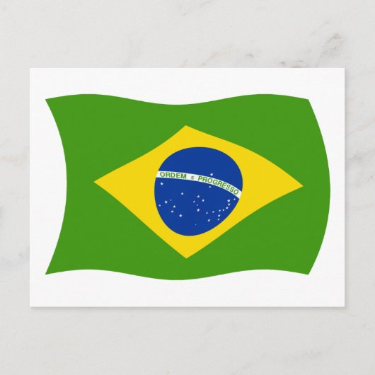 ブラジル国旗ポストカード ポストカード (正面)