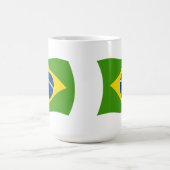 ブラジル国旗マグカップ コーヒーマグカップ (中央)