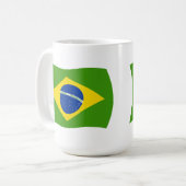 ブラジル国旗マグカップ コーヒーマグカップ (正面左)