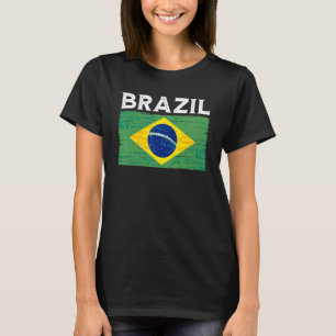 ブラジル国旗ヴィンテージブラジル国旗 Tシャツ