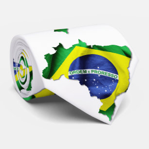 ブラジル国旗国 ネクタイ