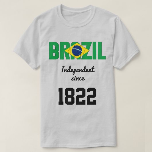 ブラジル国旗独立お祝い Tシャツ (デザイン正面)