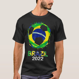 ブラジル国旗2022支持者ブラジルサッカーチームB Tシャツ