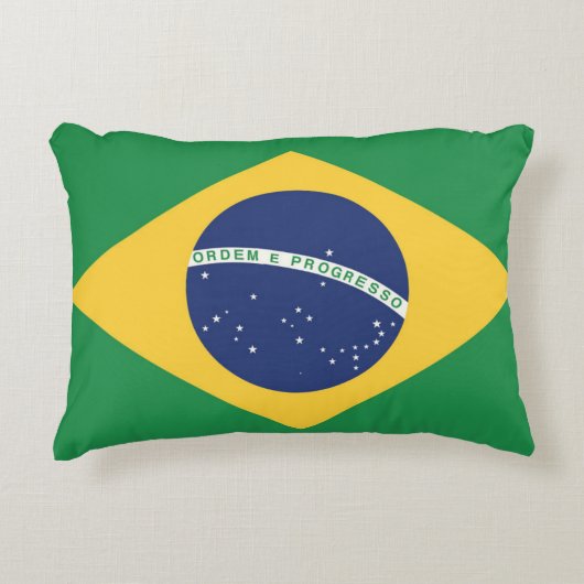 ブラジル国旗 アクセントクッション (正面)