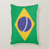 ブラジル国旗 アクセントクッション (正面(垂直))