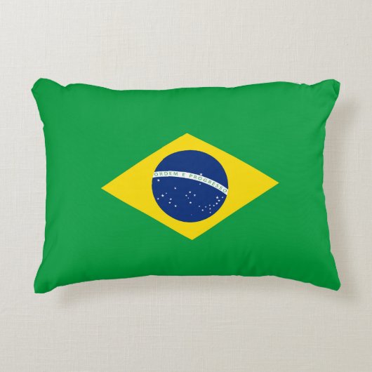 ブラジル国旗 アクセントクッション (正面)