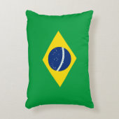 ブラジル国旗 アクセントクッション (正面(垂直))
