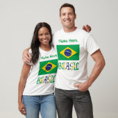 ブラジル国旗 オーダーメイド メンズ Tシャツ (ユニセックス)