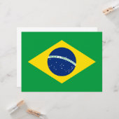 ブラジル国旗 カード (正面/裏面インサイチュ)