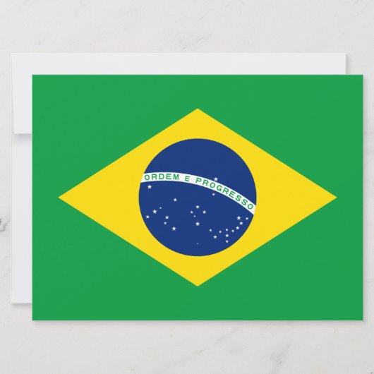 ブラジル国旗 カード (正面)