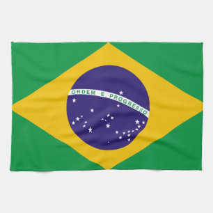 ブラジル国旗 キッチンタオル